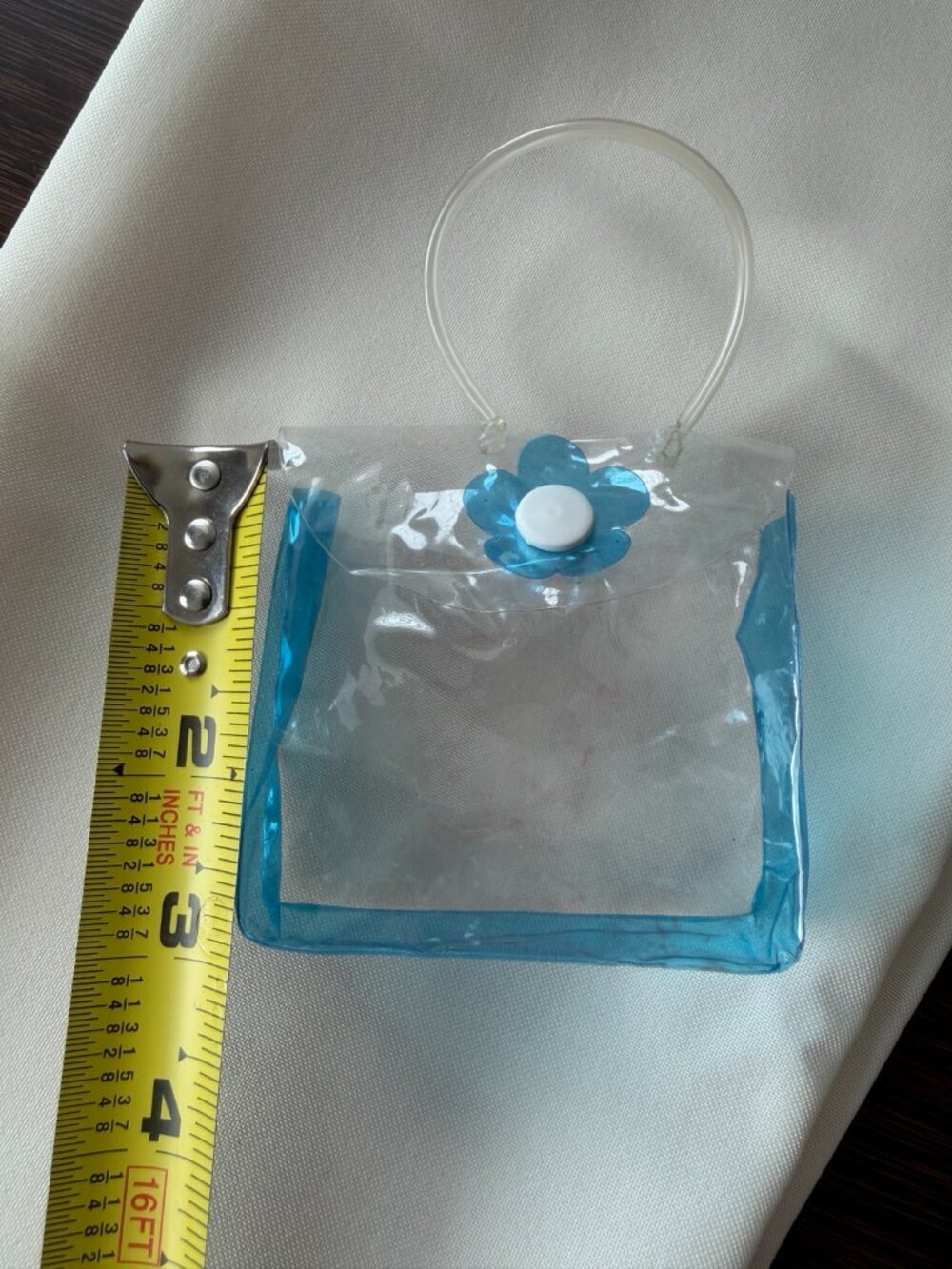Lot of 2 Mini Clear Plastic Bags Purse Novelty Accessory - Picture 13 of 15